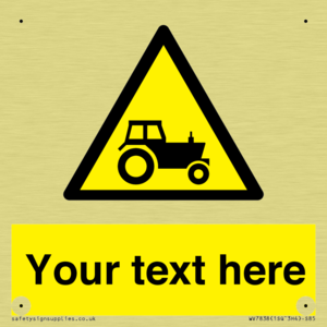 Custom warning farm machinery